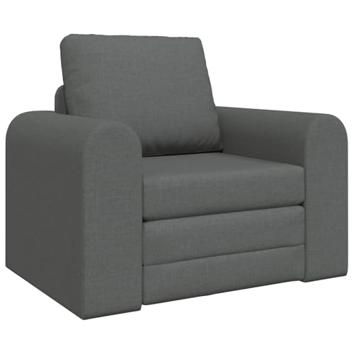 wenjingqi 4106656 Schlafsofa, 2-in-1, Dunkelgrau, 98 x 71 x 83 cm, Stoff von Genérico