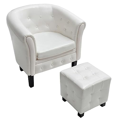 wenjingqi Sessel mit Hocker, Kunstleder, 60711 wenjingqi Sessel mit Hocker, Kunstleder, 60711 von Genérico