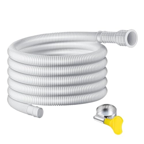 1 x Luftentfeuchter Entwässerungsschlauch 3 Meter / 4 Meter ersetzt durch einen flexiblen Entwässerungsschlauch, ausgestattet mit einer Gummidichtung zum Schneiden und einem Verbindungsclip für von Générique