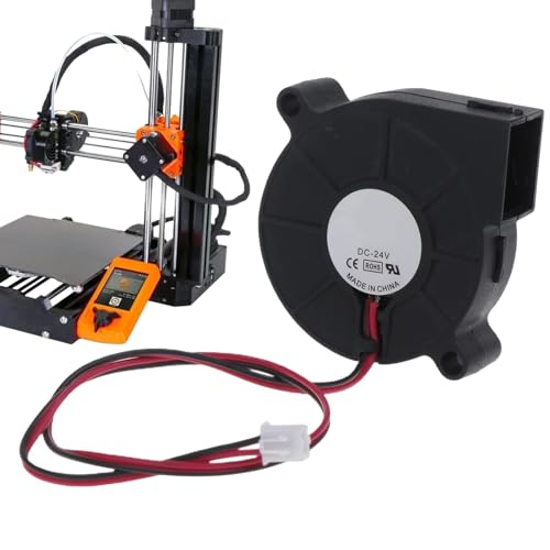 12 V DC bürstenloser Lüfter – 24 V 3D-Drucker Lüfter | Elektronischer Turbo-Lüfter für bürstenlose Kühlung DC | Kühlventilator von Générique