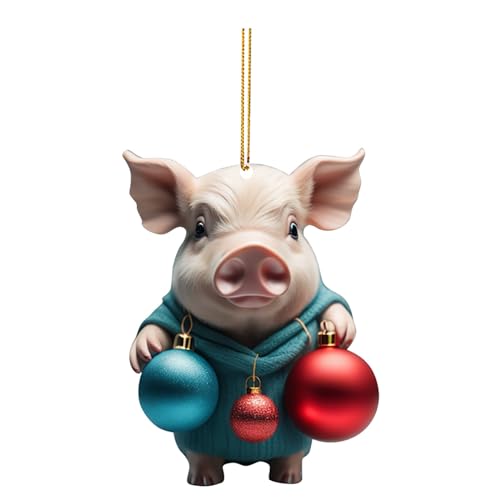 2D Acryl Cartoon Lustige Weihnachtsornamente Schwein Ornamente Weihnachtsbaum Acryl Cartoon Weihnachten Niedlich Schweineornamente Doppelt Gedruckt Elefant Deckenleuchte Schlafzimmer (A, 2D Acryl Cartoon Lustige Weihnachtsornamente Schwein Ornamente Weihnachtsbaum Acryl Cartoon Weihnachten Niedlich Schweineornamente Doppelt Gedruckt Elefant Deckenleuchte Schlafzimmer (A, von Générique