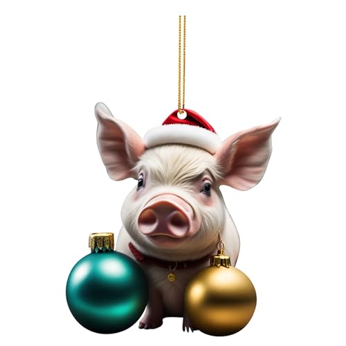 2D Acryl Cartoon Lustige Weihnachtsornamente Schwein Ornamente Weihnachtsbaum Acryl Cartoon Weihnachten Niedlich Schweineornamente Doppelt Gedruckt Elefant Deckenleuchte Schlafzimmer (C, 2D Acryl Cartoon Lustige Weihnachtsornamente Schwein Ornamente Weihnachtsbaum Acryl Cartoon Weihnachten Niedlich Schweineornamente Doppelt Gedruckt Elefant Deckenleuchte Schlafzimmer (C, von Générique