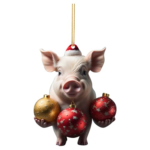 2D Acryl Cartoon Lustige Weihnachtsornamente Schwein Ornamente Weihnachtsbaum Acryl Cartoon Weihnachten Niedlich Schweineornamente Doppelt Gedruckt Elefant Deckenleuchte Schlafzimmer (I, 2D Acryl Cartoon Lustige Weihnachtsornamente Schwein Ornamente Weihnachtsbaum Acryl Cartoon Weihnachten Niedlich Schweineornamente Doppelt Gedruckt Elefant Deckenleuchte Schlafzimmer (I, von Générique