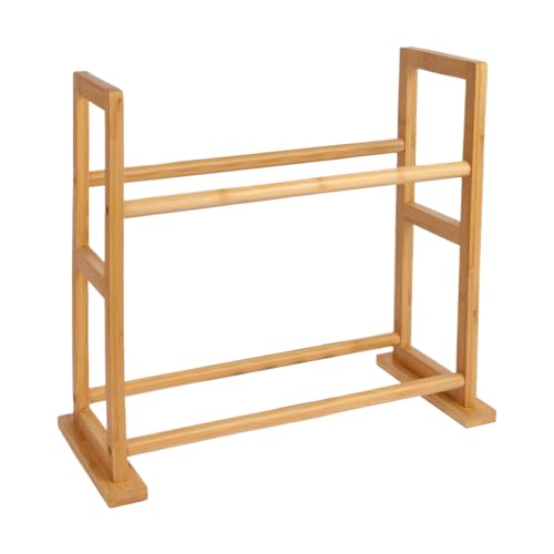 3D Printer Filament Storage Rack, Spool Rolling Bracket, 2-Tier Desk Organization Shelf, Workshop Lab Consumables Management, Sturdy Natural Material, Compact Space Saving von Générique