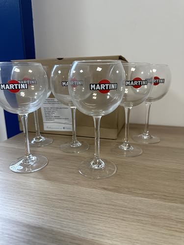 6 klassische Martini Ballongläser 40 cl NEU von Générique