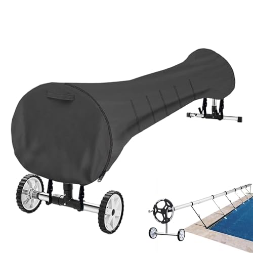 Abdeckung für Poolspulen, Solarspulenabdeckung für Pool – Aufroller für Poolabdeckung | verstellbare Solarabdeckung für Pool, robuste Solarabdeckung für den Außenbereich von Générique
