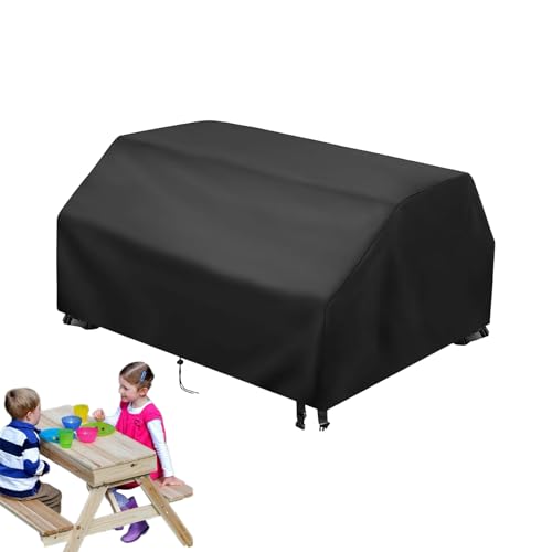 Abdeckungen für Terrassenbänke für den Außenbereich | Tischschutz für Picknicks im Freien mit verstellbarem elastischem Gurt, windfeste Abdeckung für Gartenmöbel und Hof von Générique