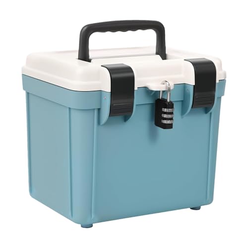 Abschließbare Medizin Box – Dokumente, sicherer Container | Passwort-Organizer mit großer Kapazität | tragbarer Passwort-Organizer mit großer Kapazität für Ordner Abschließbare Medizin Box – Dokumente, sicherer Container | Passwort-Organizer mit großer Kapazität | tragbarer Passwort-Organizer mit großer Kapazität für Ordner von Générique