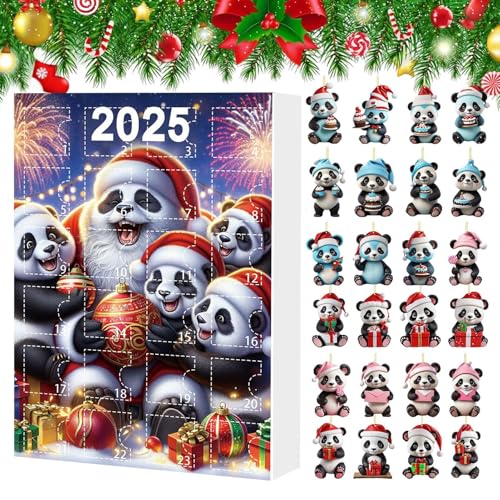 Adventskalender für Weihnachten | 2D Panda Weihnachtsschmuck | 24 Stück Countdown für Baum Griff Spiegel Rucksack Tradition Adventskalender für Weihnachten | 2D Panda Weihnachtsschmuck | 24 Stück Countdown für Baum Griff Spiegel Rucksack Tradition von Générique