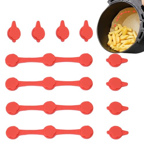 Air Fryer Magnete, magnetische Parchment Buckles, Heat-Resistant Fasteners Set, Silikon Clips, für Küche, Apartment, Elderly, Familie, Picknick, Kochen, heiße Luftfryer, Daily Use, Meal Prep Air Fryer Magnete, magnetische Parchment Buckles, Heat-Resistant Fasteners Set, Silikon Clips, für Küche, Apartment, Elderly, Familie, Picknick, Kochen, heiße Luftfryer, Daily Use, Meal Prep von Générique