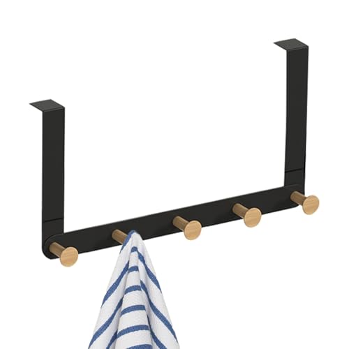 Am Türhandtuchhalter, Handtuchhalter, Türgarderobe mit 5 Haken Tri - robuster Handtuchhalter an der Tür, Umkleidekabine für Schlafzimmer, Küche, hängende Kleidung, Handtücher, von Générique