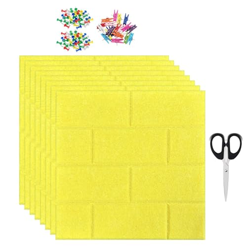 Anzeigetafeln | Filztafel selbstklebend für Wand mit wiederverwendbar | Schalldichte Wanddekoration für Kalender, Fotos, Post und Organisation Anzeigetafeln | Filztafel selbstklebend für Wand mit wiederverwendbar | Schalldichte Wanddekoration für Kalender, Fotos, Post und Organisation von Générique