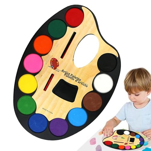 Aquarell Set Aquarellfarben Set - Malset für 12 Farben, Malpalette | Kunstbedarf, Malset mit ovaler Palette für Thanksgiving, Weihnachten Aquarell Set Aquarellfarben Set - Malset für 12 Farben, Malpalette | Kunstbedarf, Malset mit ovaler Palette für Thanksgiving, Weihnachten von Générique