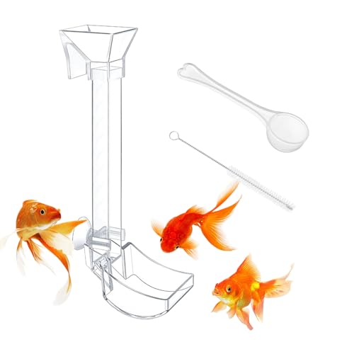 Aquarium Shrimp Feeder – Transparentes Acryl-Futter, Saugbasisversorgung, Zubehör-Tank, Lebensmittel-Tablett | Konfiguration des schwimmenden Geschirrständers, T-System von Générique