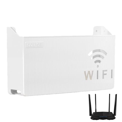 Aufbewahrungsbox für WLAN-Router | Wandmontagebox für WiFi-Router-Regal, Multifunktions-Router-Speicherhalterung mit Abkühlung unten, Router-Halterung von Générique