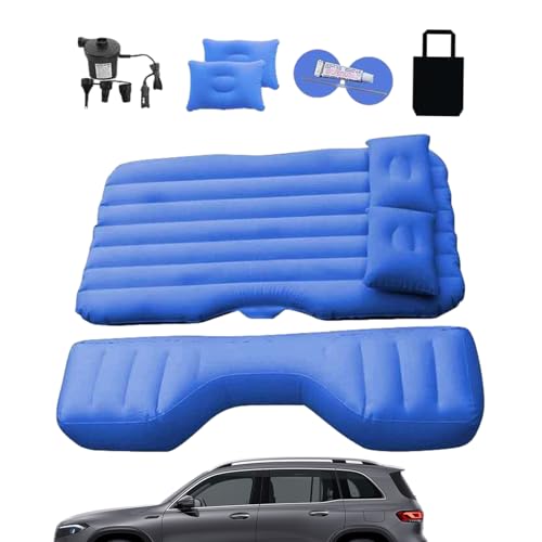 Aufblasbares Schlafbett im Auto – Luftkissen mit Rücksitz, automatische Ruhematte | Faltbares Auto mit integrierter Luftpumpe, Luftbett geeignet für Reisen, Schlafkissen von Générique