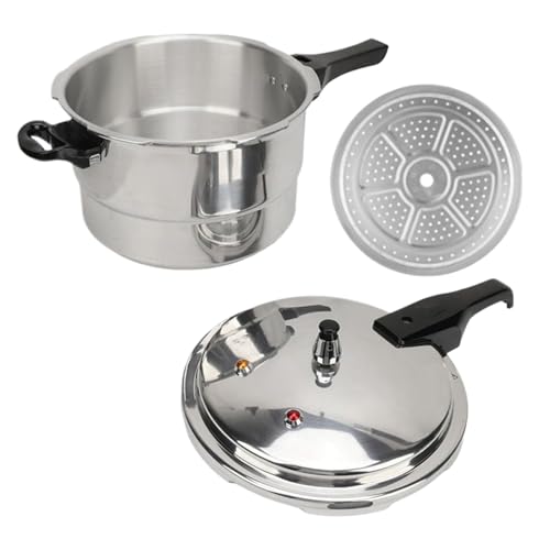 Auique Pressure Pfanne – 5 l Dampfgarer mit Dampfeinsatz | Aluminiumtopf für den Herd | Selbstoffiner-Kochtopf, Küchenutensilien in A-Form Auique Pressure Pfanne – 5 l Dampfgarer mit Dampfeinsatz | Aluminiumtopf für den Herd | Selbstoffiner-Kochtopf, Küchenutensilien in A-Form von Générique