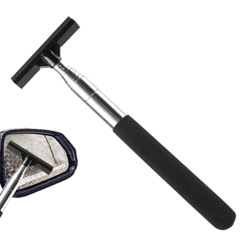 Auto Spiegel Squeegee, einziehbares Rückspiegelreiniger-Tool, verstellbarer Autowiper mit langem Griff für Rainy Weather Visibility, Sedan, Truck und Wohnmobil von Générique