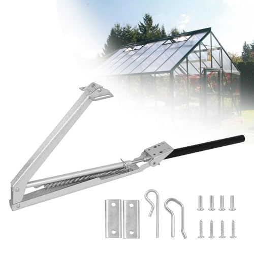 Automatischer Fensteröffner für Gewächshaus, thermisch gesteuertes Belüftungssystem (15-30 °C), max. Belastung 7 kg, Öffnung 45 cm, einfache Installation ohne Strom von Générique