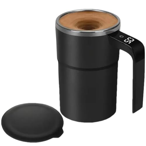 Automatischer Rührbecher, automatischer Rührbecher, 380 ml Kaffeebecher – Wiederaufladbarer Rührbecher mit LCD-Display, Kaffeetassen-Mixer für Mischgetränke, Milch, Protein Automatischer Rührbecher, automatischer Rührbecher, 380 ml Kaffeebecher – Wiederaufladbarer Rührbecher mit LCD-Display, Kaffeetassen-Mixer für Mischgetränke, Milch, Protein von Générique