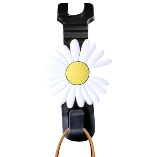 Autositzhaken mit Blumen – Niedliche Gänseblümchenform für Kopfstütze, Rücksitz-Organizer – Autositz-Organizer – Halterung D von Générique