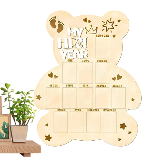 Baby Monthly Photo Board – Neugeborenes Jahr als Fotohalter – niedlicher Phooto-Rahmen aus Holz für die Adoption des ersten Geburtstags Familien Baby Monthly Photo Board – Neugeborenes Jahr als Fotohalter – niedlicher Phooto-Rahmen aus Holz für die Adoption des ersten Geburtstags Familien von Générique