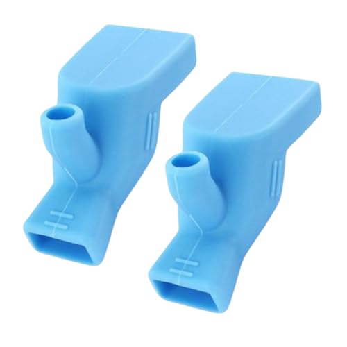 Baby Wasserhahn Extender - Silikon Wasserhahn Auslauf Abdeckung, 2-teiliger Spülbeckenadapter | Waschtischarmatur-Abdeckung für Waschtisch- und Badarmaturen leicht waschbar Wasserflussleiter von Générique
