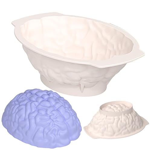 Backform für Gehirnkuchen – -Form des Gehirns | -Form in Gehirnform, Silikonform zum Basteln, für Backwerkzeuge zur Dekoration von Kuchen, kreative Formen aus Silikon von Générique