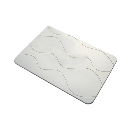 Badezimmer-Matte – Diatomaceous Earth Bath Mat | wasserabsorbierende Bodenmatte | Steinbadmatte für Badezimmer – rutschfeste, ästhetische geometrische Bodenmatte für Hotel Pool Küche Badezimmer-Matte – Diatomaceous Earth Bath Mat | wasserabsorbierende Bodenmatte | Steinbadmatte für Badezimmer – rutschfeste, ästhetische geometrische Bodenmatte für Hotel Pool Küche von Générique