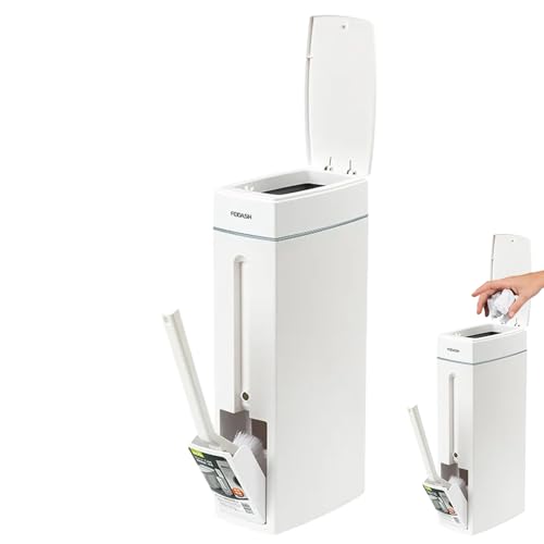 Badezimmer Stöpsel Set Slim Abfall-Set Toilettenbürste Combo 4,5L Space Organizer Design, Tragbarer Abfalleimer für RV, Badezimmer, Haus, Toilette, Küche Badezimmer Stöpsel Set Slim Abfall-Set Toilettenbürste Combo 4,5L Space Organizer Design, Tragbarer Abfalleimer für RV, Badezimmer, Haus, Toilette, Küche von Générique