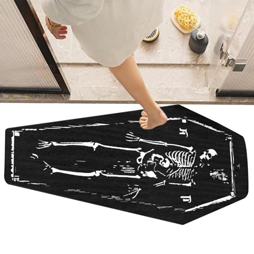 Badezimmerteppich Gothic – Horror-Teppich, Gothic Skelett, dekorativer Teppich für Halloween, Eingang, Wohnzimmer, Gothic-Geschenk, Spektralteppich für zu Hause Badezimmerteppich Gothic – Horror-Teppich, Gothic Skelett, dekorativer Teppich für Halloween, Eingang, Wohnzimmer, Gothic-Geschenk, Spektralteppich für zu Hause von Générique