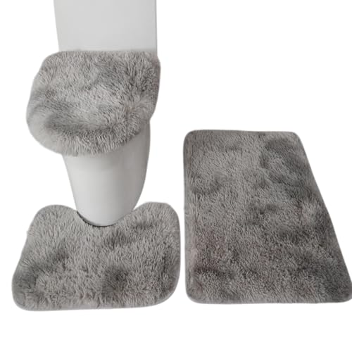 Badteppich, rutschfest, 3 x Badematte, rutschfest, Tie-Dye, Badteppich für Alter, WC-Vorleger in U-Form, waschbar Badteppich, rutschfest, 3 x Badematte, rutschfest, Tie-Dye, Badteppich für Alter, WC-Vorleger in U-Form, waschbar von Générique