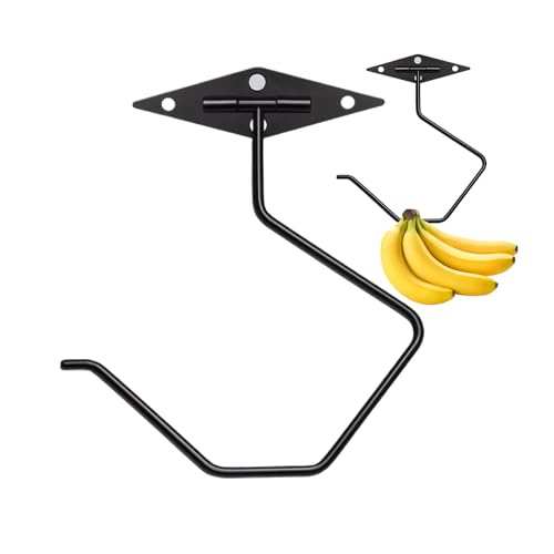 Bananen-Kleiderbügel – Bananenständer Kleiderbügel | selbstklebender Obsthalter im Schrank | Faltbare Obstaufbewahrung für Eckarbeitsplatte, Esstisch, Esszimmer Dez von Générique
