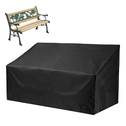 Bankaufdeckung - Gartenbankabdeckung - Liebessitzabdeckung 134cm - Outdoor Möbelschutz aus wasserdichtem Oxford-Gewebe mit UV-Beschichtung | Silberabdeckung schwarz in s Bankaufdeckung - Gartenbankabdeckung - Liebessitzabdeckung 134cm - Outdoor Möbelschutz aus wasserdichtem Oxford-Gewebe mit UV-Beschichtung | Silberabdeckung schwarz in s von Générique