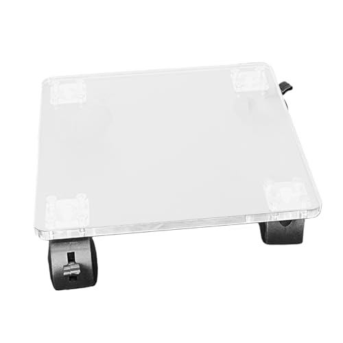 Basis mit Rädern – Plattform aus transparentem Acryl, quadratischer Becken | Langlebiges -Memator für Mobilie-Blumenkästen im Innenbereich von Générique