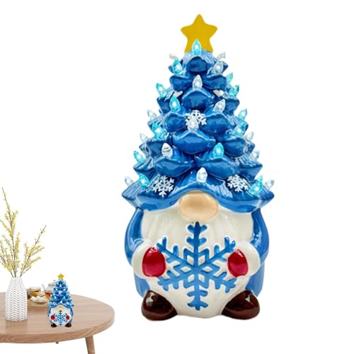 Beleuchteter Gnom, Weihnachtsbaum aus Kunstharz, vorbeleuchtet | Weihnachtszwergbaumschmuck aus Harz – batteriebetriebene Gnom-Tischlampe handbemalt für Kamin, Schlafzimmer, Nachttisch Beleuchteter Gnom, Weihnachtsbaum aus Kunstharz, vorbeleuchtet | Weihnachtszwergbaumschmuck aus Harz – batteriebetriebene Gnom-Tischlampe handbemalt für Kamin, Schlafzimmer, Nachttisch von Générique