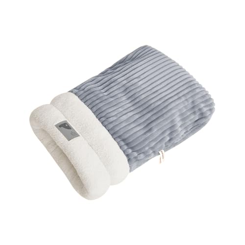 Bequemer Katzenschlafsack – verdicktes Plüschbett für Katzen, warmer Schlafsack für den Winter | weicher und bequemer Schlafsack für kleine Tiere, Compa-Tierbetten von Générique