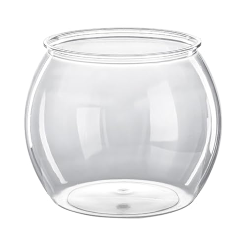 Betta Fish Tank Bowl – Runder Behälter für Goldfische | Transparentes Aquarium-Set | Fischschale für Theke | bruchsicheres Aquarium für Betta-Fische | runde Vase in Form von von Générique