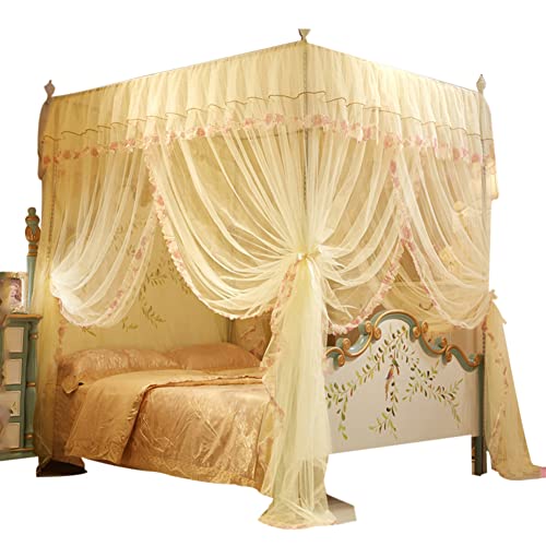Bettvorhänge mit vier Ecken, Netz für Bett | Bettzelt aus Netz, Himmelbett für Mädchen für Wiege, Kinderbett und Erwachsene von Générique