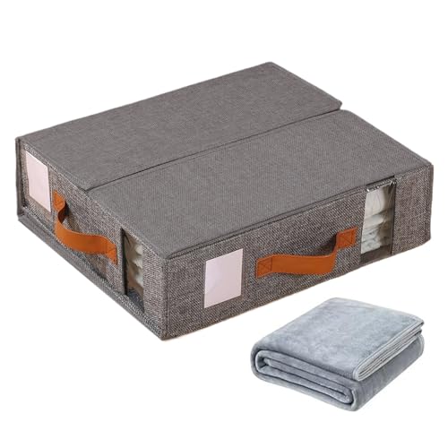 Bettwäsche-Organizer – Kleider-Organizer | I-Linie zur Aufbewahrung | Faltbare Aufbewahrungsbox für Blätter | Staubdichter Taschenboxhalter für Zuhause Bettwäsche-Organizer – Kleider-Organizer | I-Linie zur Aufbewahrung | Faltbare Aufbewahrungsbox für Blätter | Staubdichter Taschenboxhalter für Zuhause von Générique