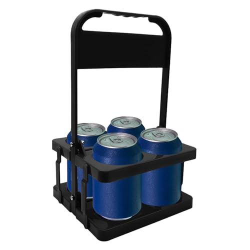 Bierkorbhalter – Tragbares Flaschenhalter-Rack, vier Grill-Bier-Handkörbe | Mehrzweck faltbarer Becherhalter, tragbarer Bierlederhalter für Reisen von Générique