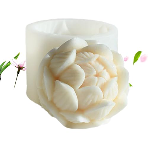 Blumen-Silikonform, 3D-Silikonkerzenform, einfache Freisetzung für Kerze, Schokolade, DIY-Bastelherstellung zu Hause von Générique
