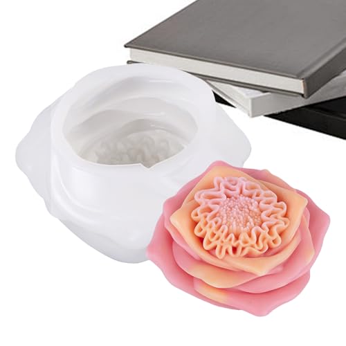 Blumenkerzenform - Realistische Blumenform Silikonformen | Handgemachte Blumenformen | Blumen Fondant Kuchen Backformen | Schokolade Candy Form für Baparty von Générique