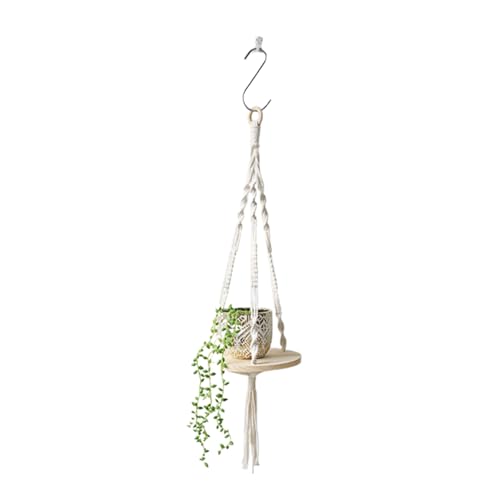 Boho Wandregal | Wandregal zur Dekoration Boho aus Holz mit Wandteppich | Hängeregal im nordischen Stil mit Quasten | Seil aus Baumwolle für Schlafzimmer, Wohnzimmer, Eingangsbereich, Boho Wandregal | Wandregal zur Dekoration Boho aus Holz mit Wandteppich | Hängeregal im nordischen Stil mit Quasten | Seil aus Baumwolle für Schlafzimmer, Wohnzimmer, Eingangsbereich, von Générique