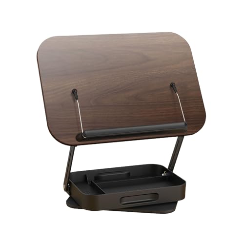 Buchständer, Desktop Riser, 33,9 x 24,6 x 7,9 cm, tragbar, drehbar, für Cookbooks, Textbooks, Tablets, Zeitschriften, Zuhause, Büro, Bücher und Studentenzimmer von Générique
