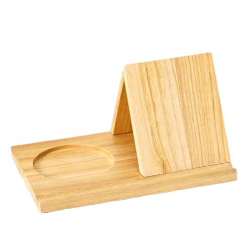 Buchstütze, dreieckiger Buchständer, multifunktionaler Buchständer, Bücherregal zum Lesen, dreieckige Buchstütze aus Holz für Schlafzimmer, Wohnzimmer von Générique