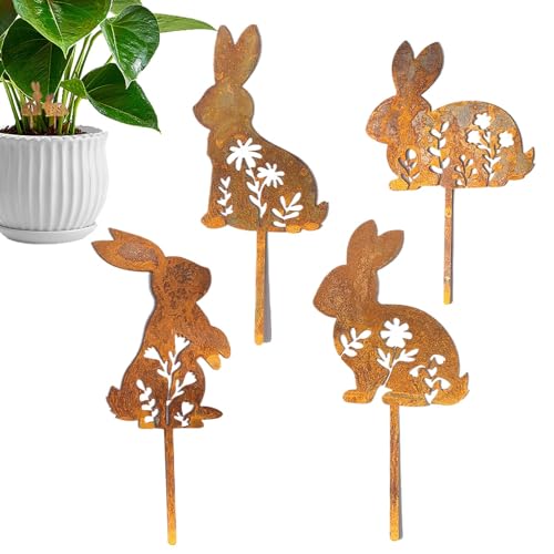 Bunny Garden Stakes, Kaninchenpfahl für Topf, Dekoration für Tiere, Blumentopf, Garten, kreativer Bunny Plug-in Grass Einsatz für Garten, Yard von Générique