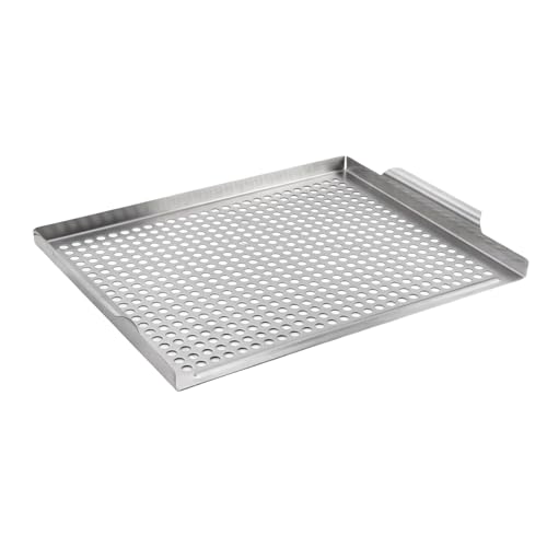 Camping Grill Topper – Grill Topper für BBQ | Grillrost aus hochwertigem Edelstahl mit Drainagesystem | Robuste Kochplatte | Grillzubehör in Familiengröße für eine Camping Grill Topper – Grill Topper für BBQ | Grillrost aus hochwertigem Edelstahl mit Drainagesystem | Robuste Kochplatte | Grillzubehör in Familiengröße für eine von Générique