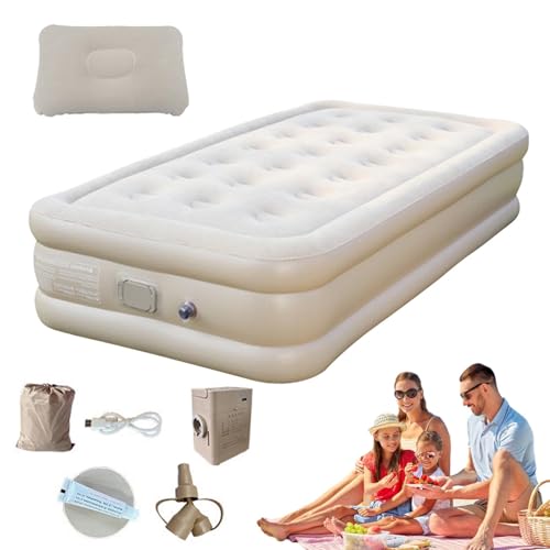 Camping-Luftmatratze – aufblasbare Campingmatratze | verdickte Campingmatratze | Doppelbett Camp selbstaufblasend | Luftmatte mit integrierter Pumpe | Luxusschlafkissen für Wanderungen Camping-Luftmatratze – aufblasbare Campingmatratze | verdickte Campingmatratze | Doppelbett Camp selbstaufblasend | Luftmatte mit integrierter Pumpe | Luxusschlafkissen für Wanderungen von Générique
