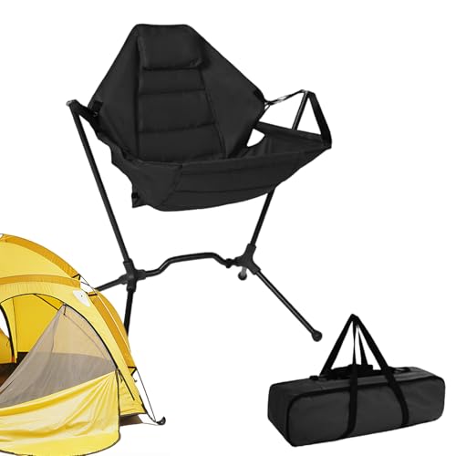 Camping-Schaukelstuhl – Heavy Duty | Klappbare Campingstühle für schwere Erwachsene | Gepolsterter Gartenstuhl mit hoher Rückenlehne, überdimensioniert, für den von Générique